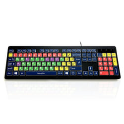 Accuratus KYB-RAINBOW2-MIX keyboard Home USB QWERTY UK English Multicolour