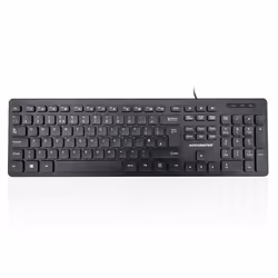 Accuratus KYBAC360U-HUBBLK, Full-size (100%), Wired, USB, Membrane, QWERTY, Black