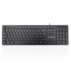 Accuratus KYBAC360U-HUBBLK keyboard Home USB QWERTY UK English Black