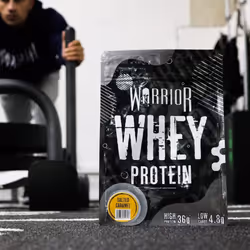1kg Warrior 100% Whey Protein Powder Muscle Mass Gainer Shake Salted Caramel