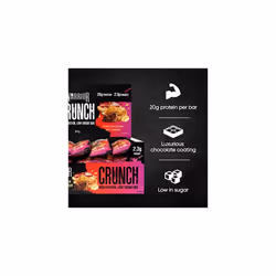 Warrior, CRUNCH - High Protein Bars - 20g Protein Each Bar - 12 Pack x 64g, Peanut Butter Jelly