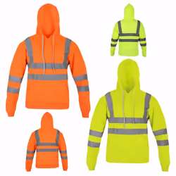 Hi viz hoody - Yellow, UK LARGE