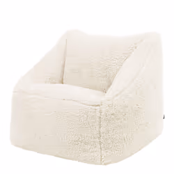 Kids Bean Bag Chair, Natural, Teddy Bear Fleece Armchair, Fluffy Kids Bean Bag with Filling Included for Girls and Boys, Chil ...