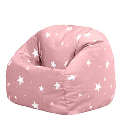Star Print Kids Bean Bag, Pink, Kids Bean Bag Chair with Filling Included for Girls and Boys, Childrens Chair, Beanbags for Children, Nursery DÃ©cor,