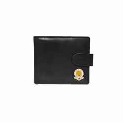 Leeds United football club black leather wallet