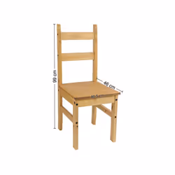 Corona Dining Table and 4 Chairs Budget Set Mexican Pine Furniture