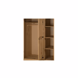 Corona Budget 3 Door Wardrobe Solid Pine Bedroom Furniture