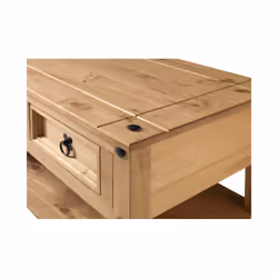 Corona 2 Drawer Coffee Table Lamp Living Room Furniture