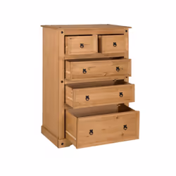 Corona Compact 2+3 Chest Solid Pine Bedroom furniture