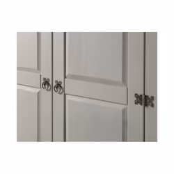 Corona Grey Wax 4 Door Arch Top Wardrobe Bedroom Furniture