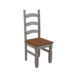 Corona Grey Wax Pair of Dining Chairs