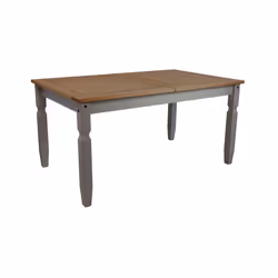 Corona Grey Wax 5'0" Dining Table Solid Pine Furniture