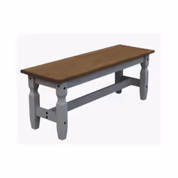 Corona Grey Wax 4'0" Bench