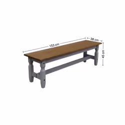 Corona Grey Wax 5'0" Bench