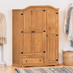 Corona 3 Door 1 Drawer Wardrobe