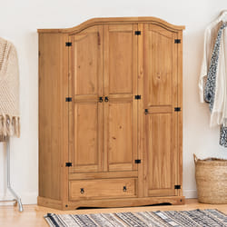Corona 3 Door 1 Drawer Wardrobe