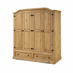 Corona 4 Door 2 Drawer Wardrobe