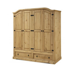 Corona 4 Door 2 Drawer Wardrobe