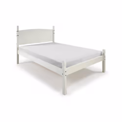 Corona White 4?6? Low End Bed Frame