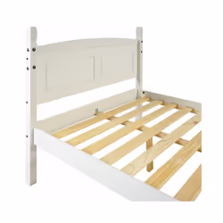 Corona White 4?6? Low End Bed Frame