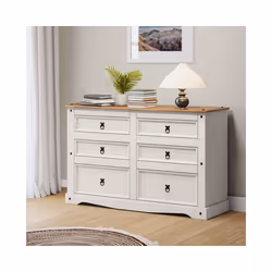Corona White Low 3+3 Wide Chest
