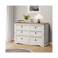 Corona White Low 3+3 Wide Chest