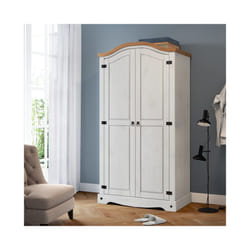Corona White 2 Door Arch Top Robe