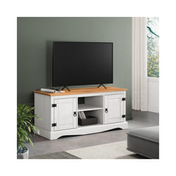 Corona White 2 Door Media Unit