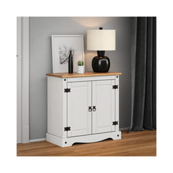 Corona White 2 Door Cupboard
