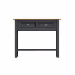 Corona Charcoal 2 Drawer Console Table