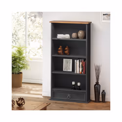 Corona Charcoal 1 Drawer DVD Rack
