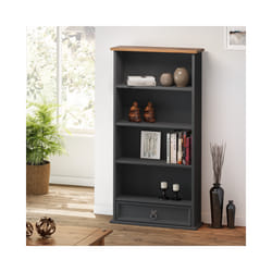 Corona Charcoal 1 Drawer DVD Rack