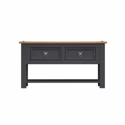 Corona Charcoal 2 Drawer Coffee Table