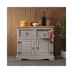 Corona Grey Wax 2 Door Dresser