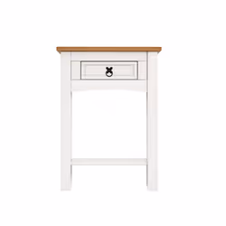 Corona White 1 Drawer Console Table