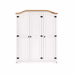 Corona White 3 Door Arch Top Robe
