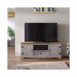 Corona Grey Wax Widescreen TV Unit
