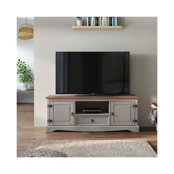 Corona Grey Wax Widescreen TV Unit