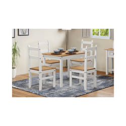 Corona White Budget Dining Set