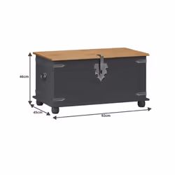 Corona Charcoal Blanket Box