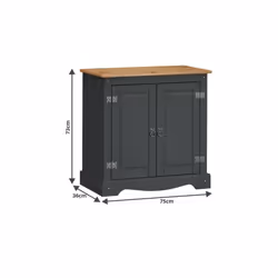 Corona Charcoal 2 Door Cupboard