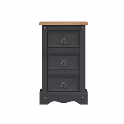 Corona Charcoal Narrow Bedside