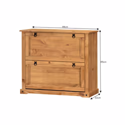 Corona 2 Shelf Shoe Chest