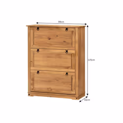 Corona 3 Shelf Shoe Chest