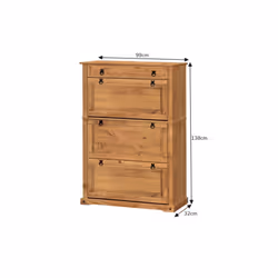 Corona 1 Drawer 3 Shelf Shoe Chest