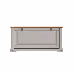 Corona Grey Wax 1 Shelf Shoe Chest