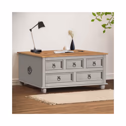 Corona Grey Wax 5 Drawer Storage Chest