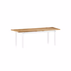 Corona White Large Extending Table & 6 Chairs