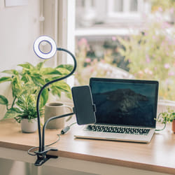 Selfie Ring Light with Adjustable Stand, 3 Levels & Phone Holder