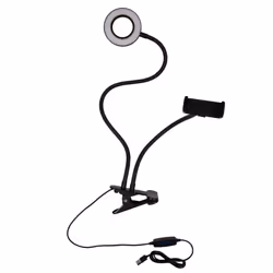 Selfie Ring Light with Adjustable Stand, 3 Levels & Phone Holder